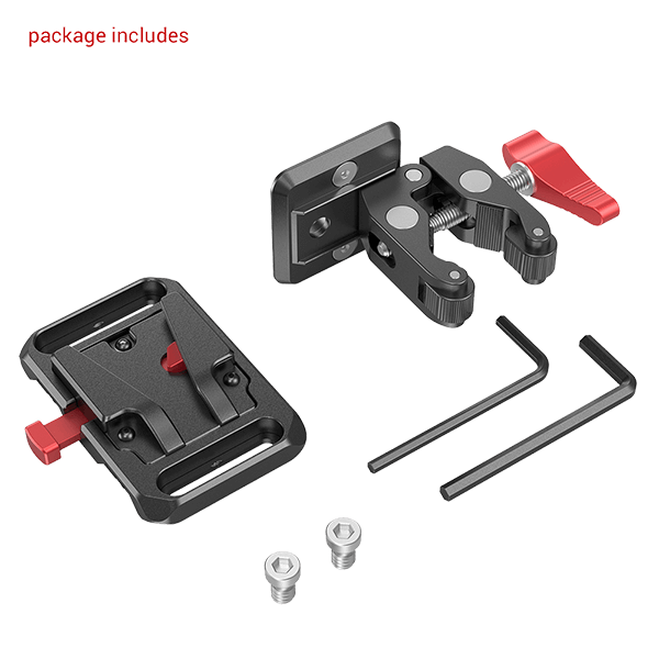 SmallRig kleine Montageplatte mit Klemme für V-Mount Akkus 2989 SmallRig kleine Montageplatte mit Klemme für V-Mount Akkus 2989