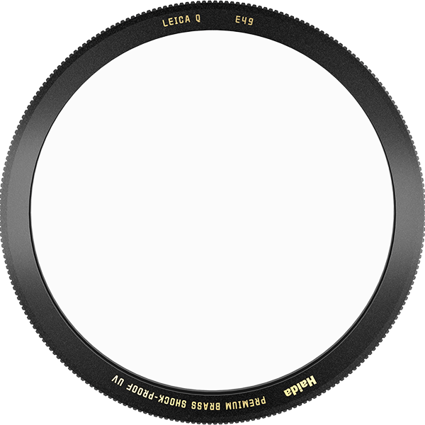 Detailaufnahme des UV Filter zu Leica Q