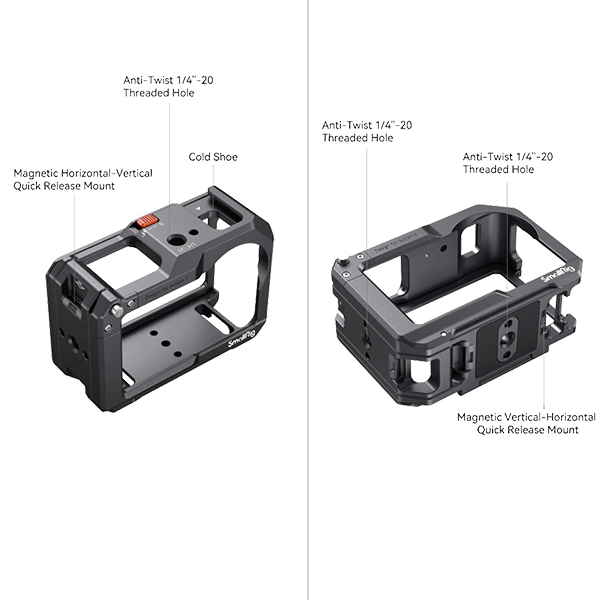 SmallRig Kaefig zu DJI Osmo Action 3 4119 Detailbeschreibung