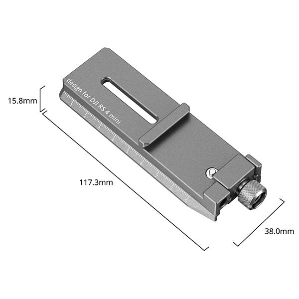 SmallRig Schnellwechselplatte zu DJI RS 4 Mini 5336 Abmessungen