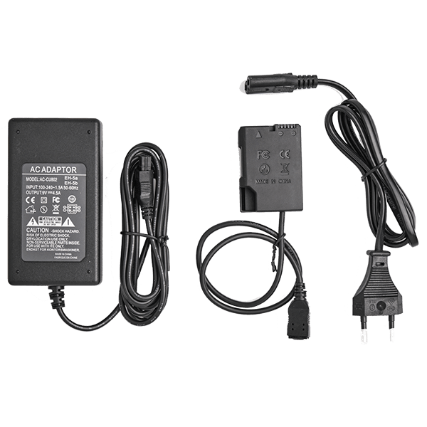 Power supply EH-5A with matching dummy EP-5A for Nikon EN-EL14