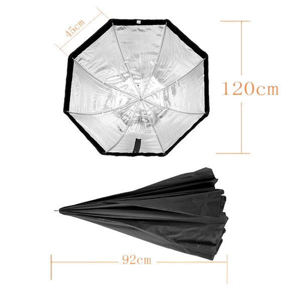 Godox UG120 Easy-Up Schirmsoftbox Oktagon 120cm mit Grid