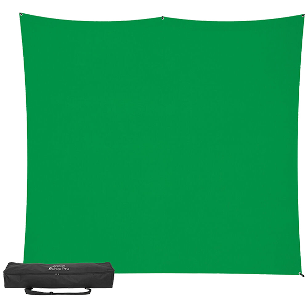 Westcott X-Drop Pro Background System in Chroma-Key Green Screen