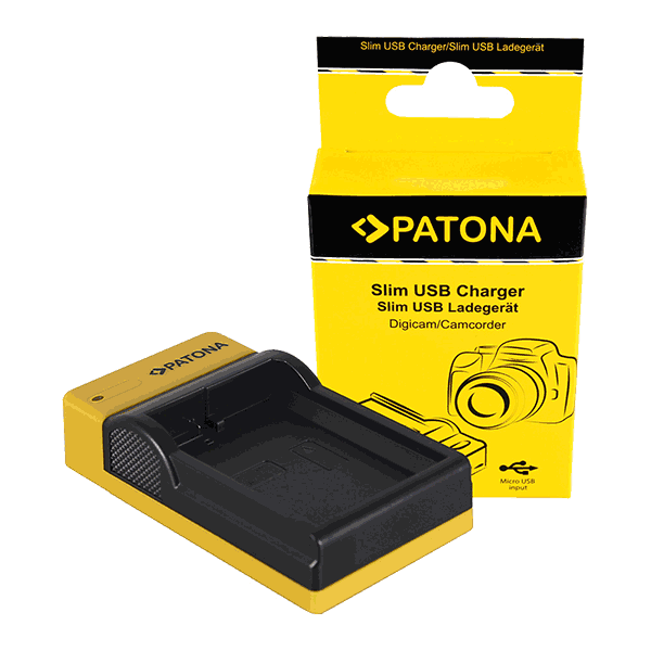 Slim Micro-USB Charger for Nikon EN-EL14 by Patona