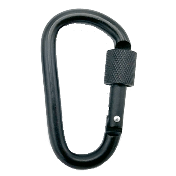 Suuwwn Aluminium Karabinerhaken 10er Set - 75mm Schwarz - Bis 30kg Belastbar - Für Rucksack, Hundeleine, Camping