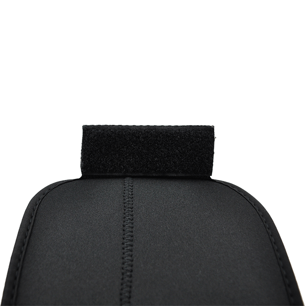 Kameratasche aus schwarzem Neopren Klett