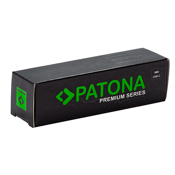 Wiederaufladbarer 18650 Zell Akku 3300mWh Patona Verpackung