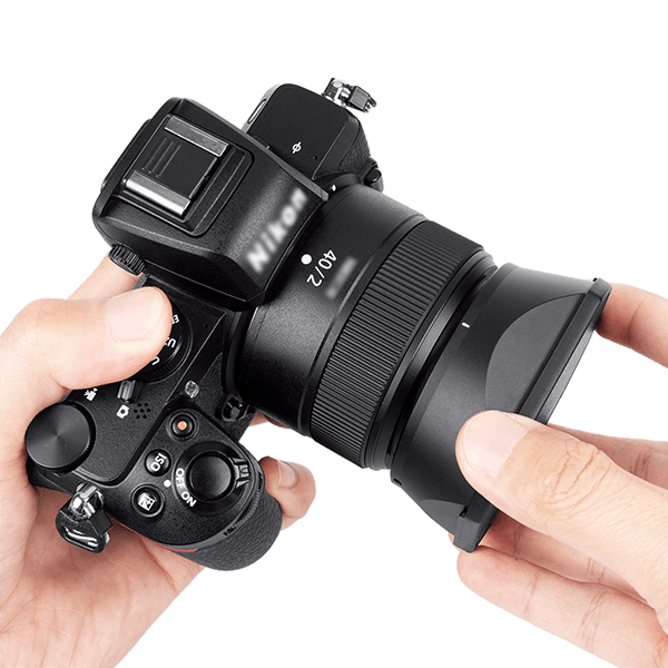 Lens hood for Nikon Z 40mm f2 from JJC
