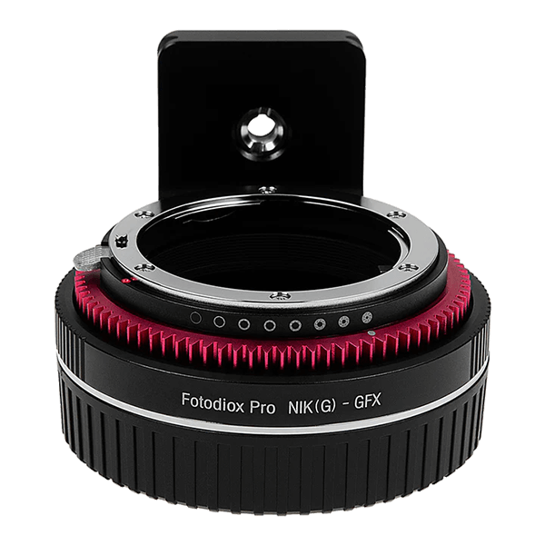 Objektivadapter Nikon G auf Fuji GFX G-Mount von Fotodiox mit Objketivdeckel