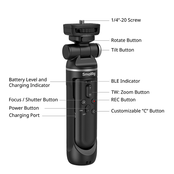 SmallRig handgrip with remote control SR-RG2