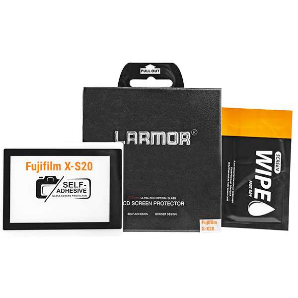 Glass screen protector for the Fujifilm X-S20