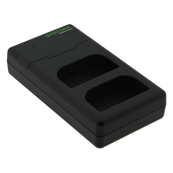 Doppel USB C Ladegerät zu Panasonic DMW-BLF19E und BLK22 von oben