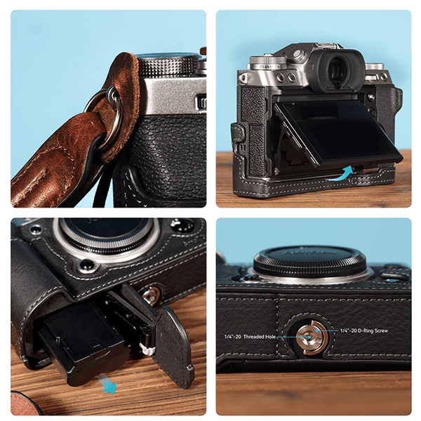Half Case mit Handschlaufe zu Fuji X-T5 Smallrig 3927 Detail