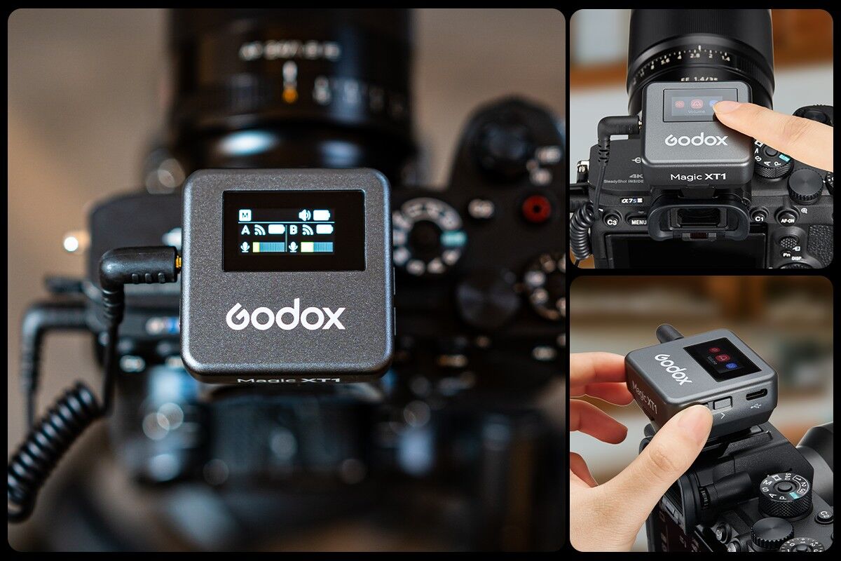 Godox Magic XT1 Combo(XT1-CL 2.4 GHz Wireless Microphone System with 2 Transmitters Godox Magic XT1 Combo(XT1-CL 2.4 GHz Wireless Microphone System with 2 Transmitters