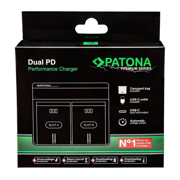 Lieferumfang des PATONA Premium Dual PD Ladegeräts