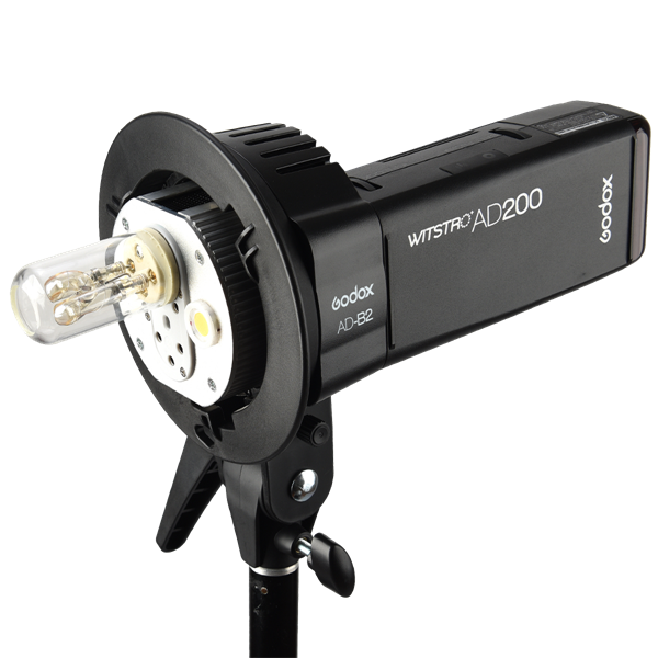 Godox AD-B2 double flash holder for AD200Pro II with one flash tube