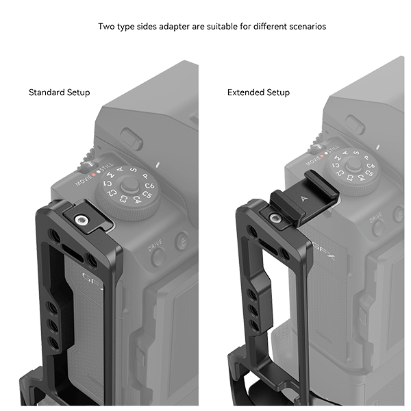 L-Winkel passen zur Fujifilm GFX100 II mit VG-GFX100ll Batteriegriff Montage