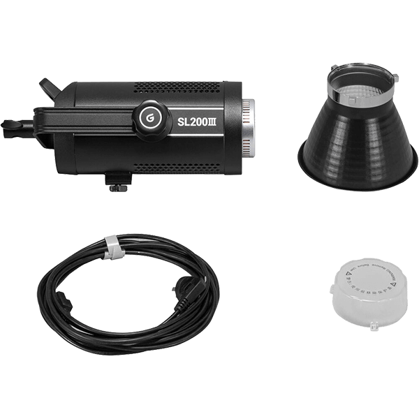 Godox LED SL200-3 Video Licht Tageslicht 5500 Kelvin Lieferumfang