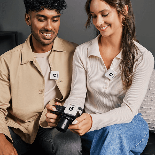 RODE Wireless ME Dual White Digitales 2 Kanal Drahtlossystem in use