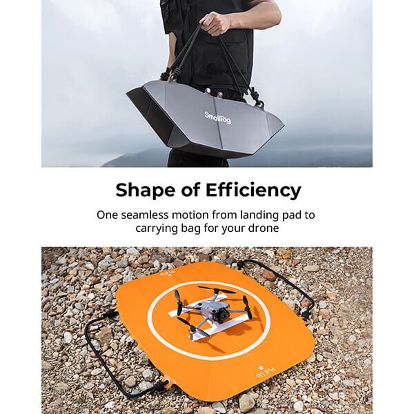 SmallRig drone landing pad with ground stakes