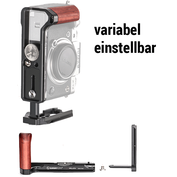 Custom L bracket with grip for Fujifilm X-T4