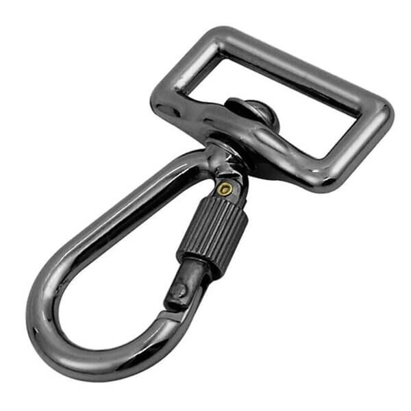 Detailed view of sturdy carabiner hook camera