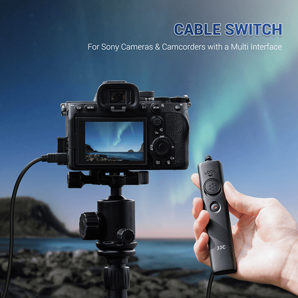 Fernbedienung zu Sony Kamera und Video SR-F2SE von JJC wie RMT-VP1K oder RM-VPR1 in Anwendung