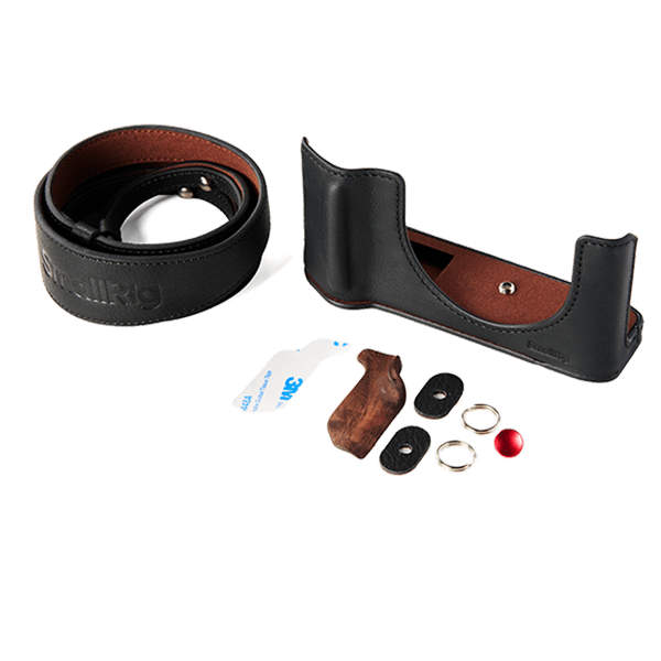 SmallRig Leather Case Kit für Fujifilm GFX100RF in Schwarz – Lieferumfang