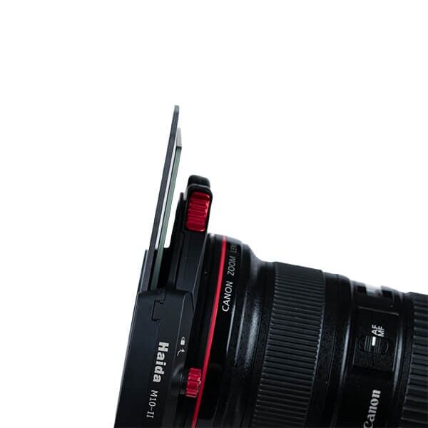 Haida Schutzplatte eingesetzt im 100 mm Steckfilterhalter Haida Schutzplatte eingesetzt im 100 mm Steckfilterhalter