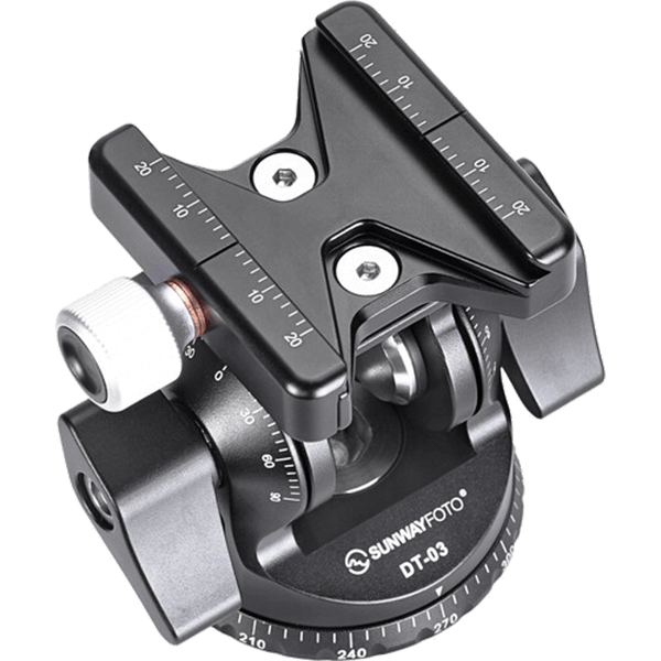 Neigekopf DT-03 mit Arca Schnellspanner von Sunwayfoto von oben