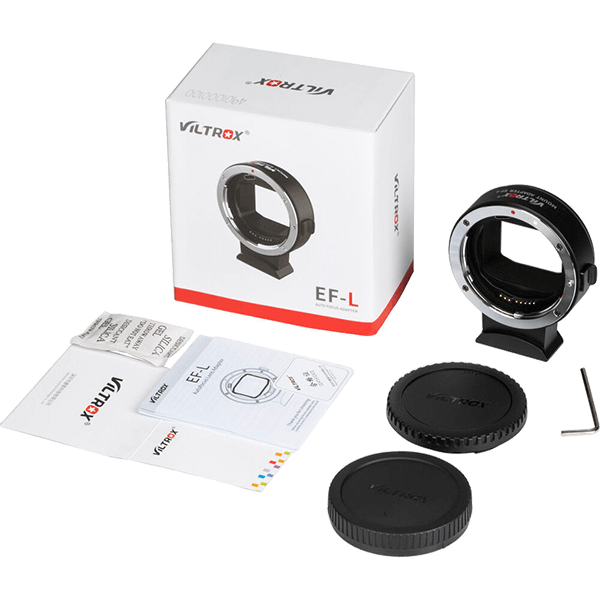 Viltrox EF-L Objektivadapter Canon EF auf L Mount Leica Sigma Panasonic Lieferumfang