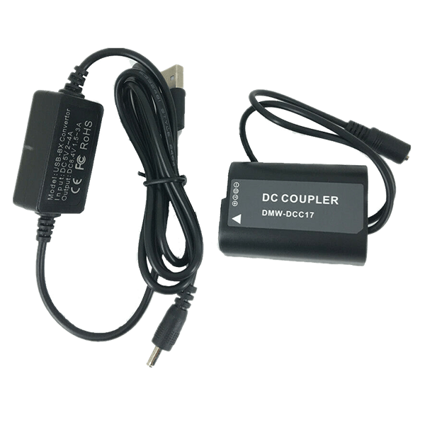 DMW-BLK22 Dummy battery with USB supply like DMW-DCC17