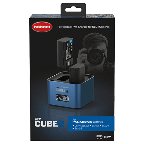 Hähnel Doppel Ladegerät Panasonic Pro Cube 2
