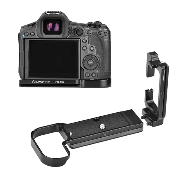 L-Winkel zu Canon EOS R5 Mark II mit Arca und Ronin