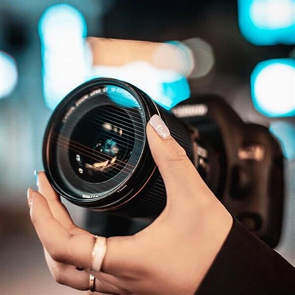 Streak Filter Clear 82mm Rotatable Anamorphic Effect auf Objektiv