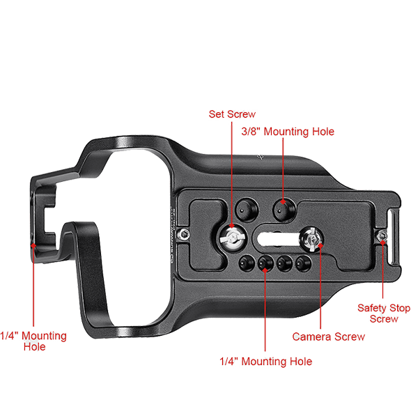 L-Winkel passend zu Nikon Z9 von Sunwayfoto Anschluss
