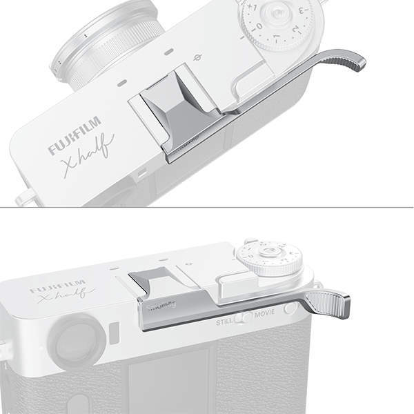 Detailed shot of thumb grip for Fujifilm
