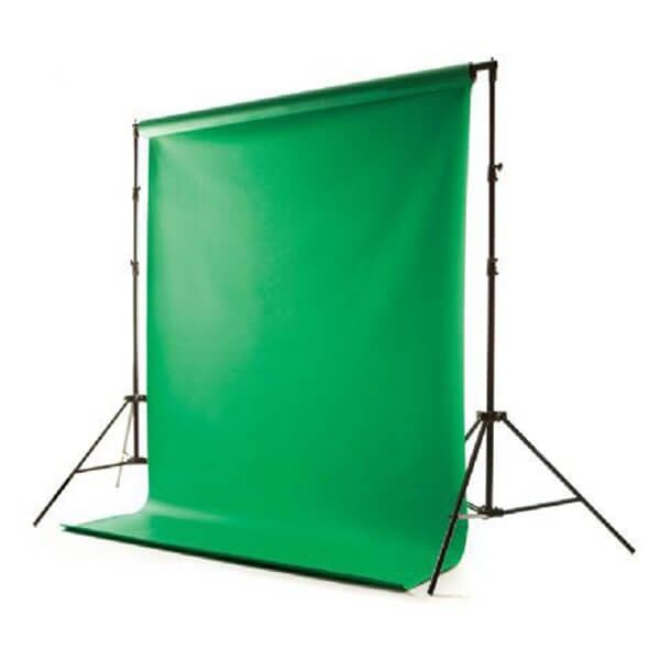 Vinyl Hintergrundrolle 1.38 x6.09m Chroma Key Grün Falcon Eyes in Anwendung Vinyl Hintergrundrolle 1.38 x6.09m Chroma Key Grün Falcon Eyes in Anwendung