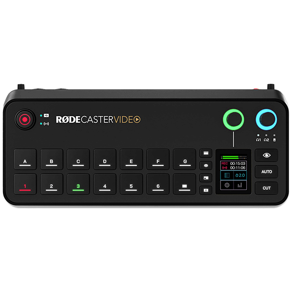 RODE RODECaster Video All-in-One Production Console top view