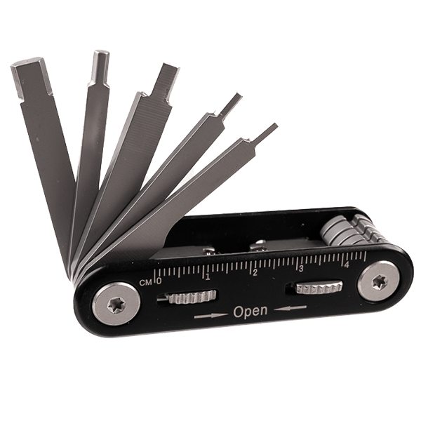 Fotografen Multitool im Taschenmesserformat CMP01 offen