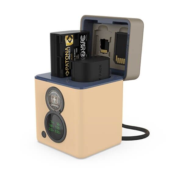Patona Protec Dual Charger with 2 Batteries like Canon LP-E6P Patona Protec Dual Charger with 2 Batteries like Canon LP-E6P