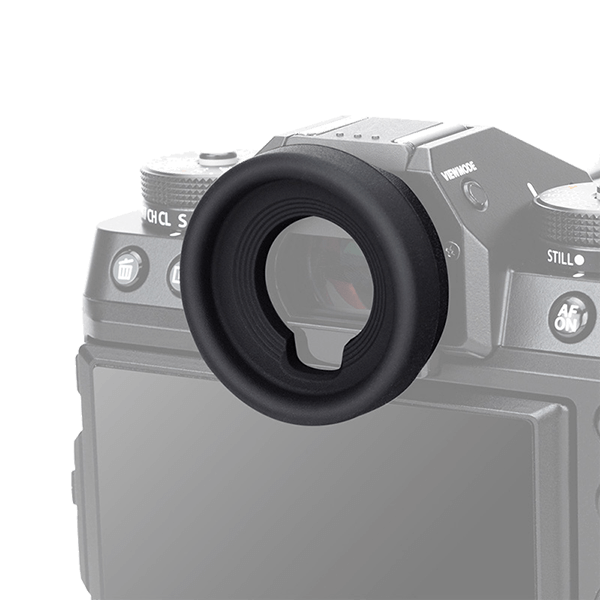 Eyecup like the Fujifilm EC-GFX from JJC on camera detail