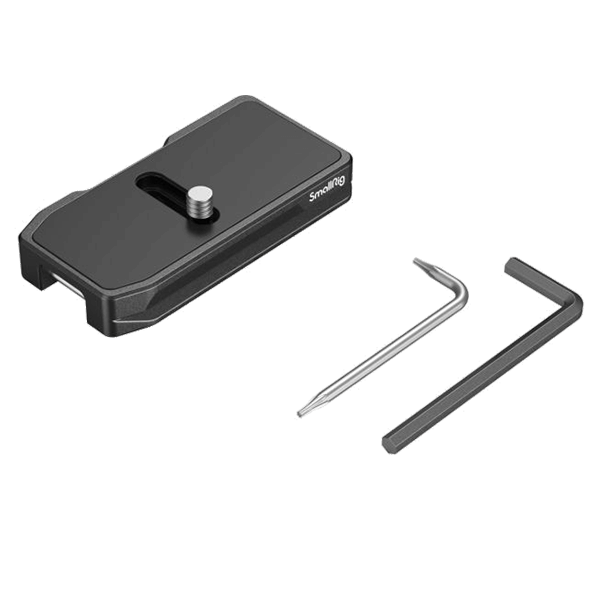 Arca Schnellwechselplatte zur verwendung von AirTag von SmallRig Lieferumfang