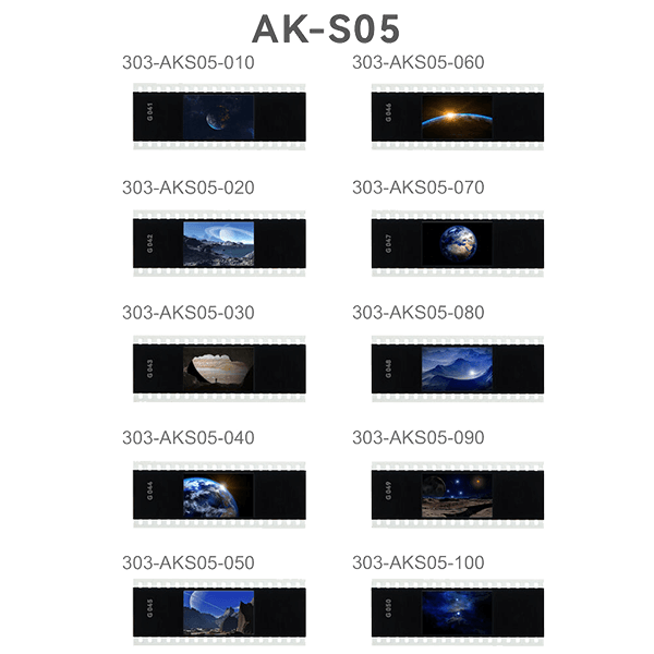 Godox AK-S05 Foliensatz zu AK-R21 Projektionsvorsatz übersicht
