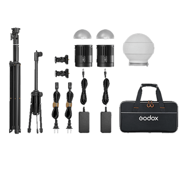 Godox Litmemons LC30D-K2 Video Licht Set Lieferumfang