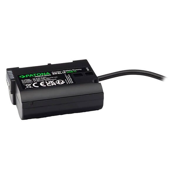 Nikon EN-EL15 dummy battery rear view Nikon EN-EL15 dummy battery rear view