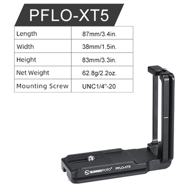 L-Winkel zu Fujifilm X-T5 kurze Version technische Eigenschaften