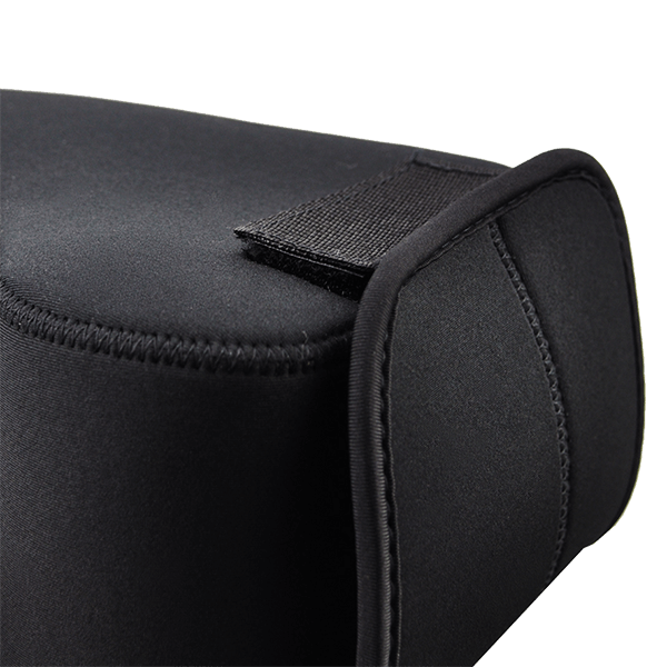 Kameratasche aus schwarzem Neopren verschluss