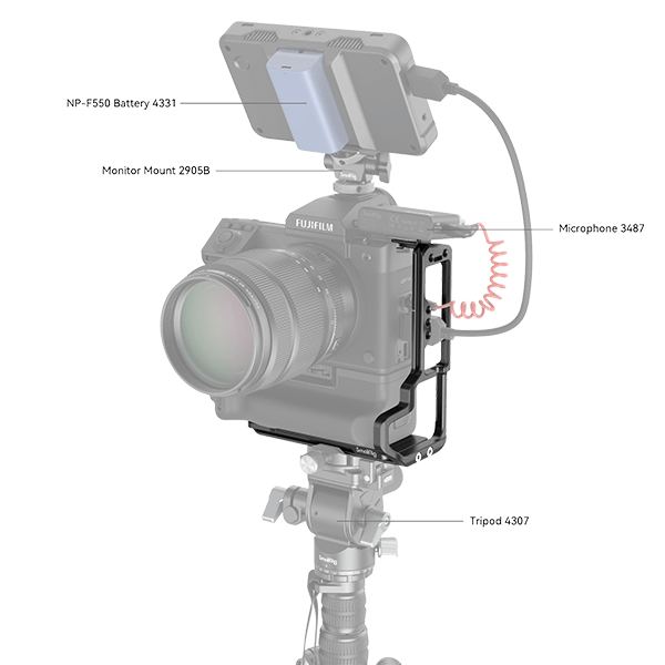 L-Winkel passen zur Fujifilm GFX100 II mit VG-GFX100ll Batteriegriff mit Zubehör