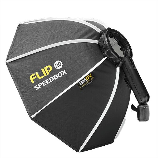 SMDV Softbox Flip 20 G side view – depth and construction visible